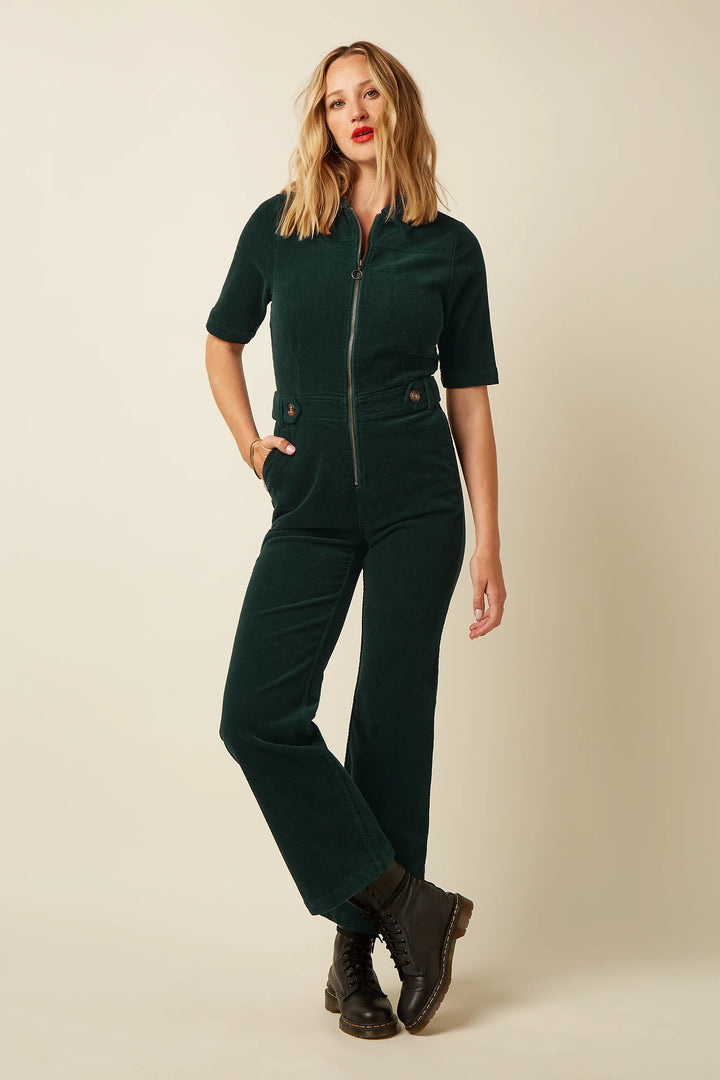 King Louie - Garbo buksedragt Corduroy - Pine Green