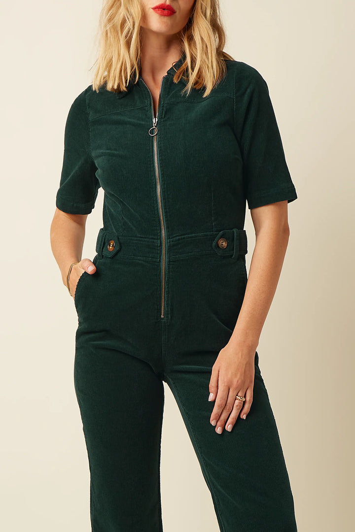 King Louie - Garbo buksedragt Corduroy - Pine Green