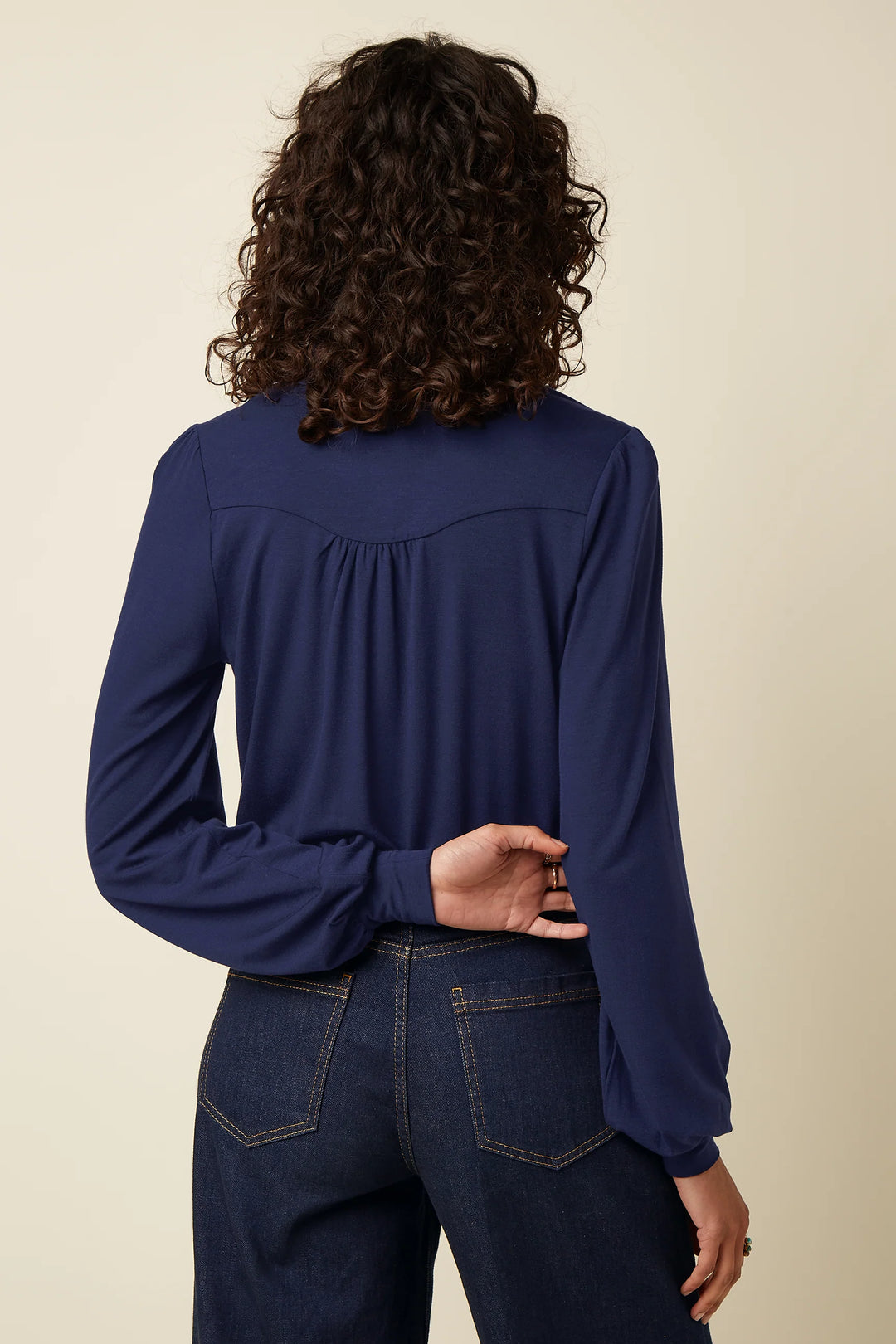King Louie - Carina Blouse Tulum - Ink Blue