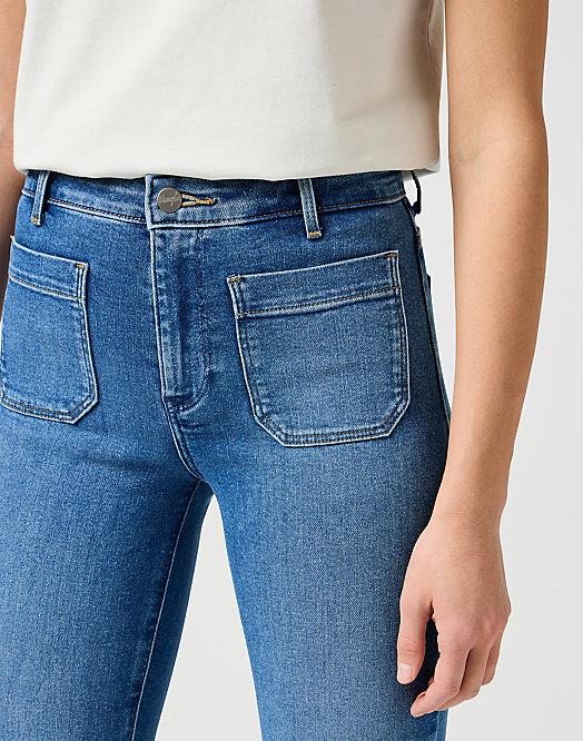Wrangler - Flare Jeans -Raven