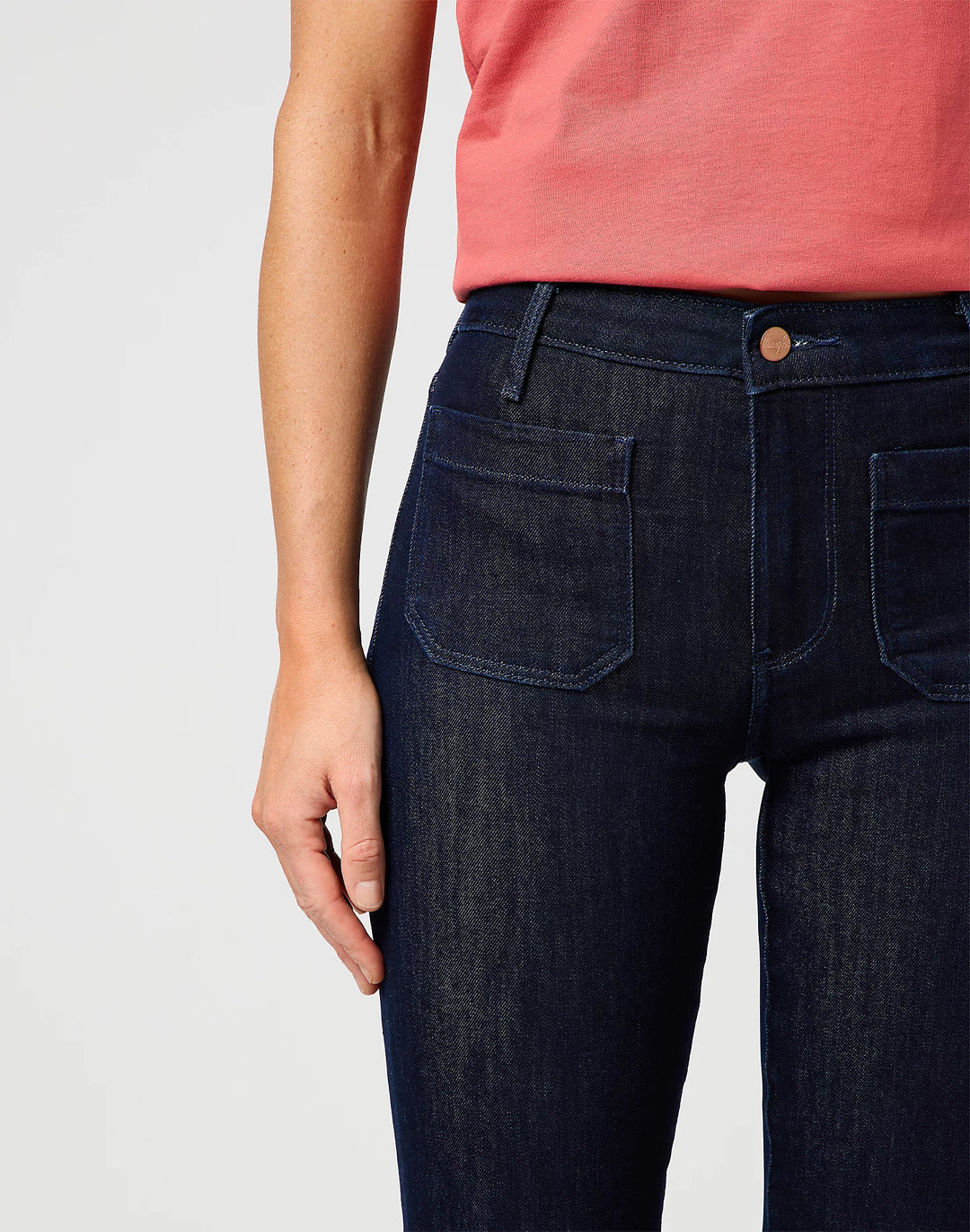 Wrangler - Flare Jeans - Soft Moonlight