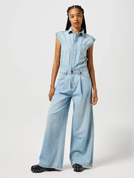 Wrangler - Buksedragt - Pale Blue Wash