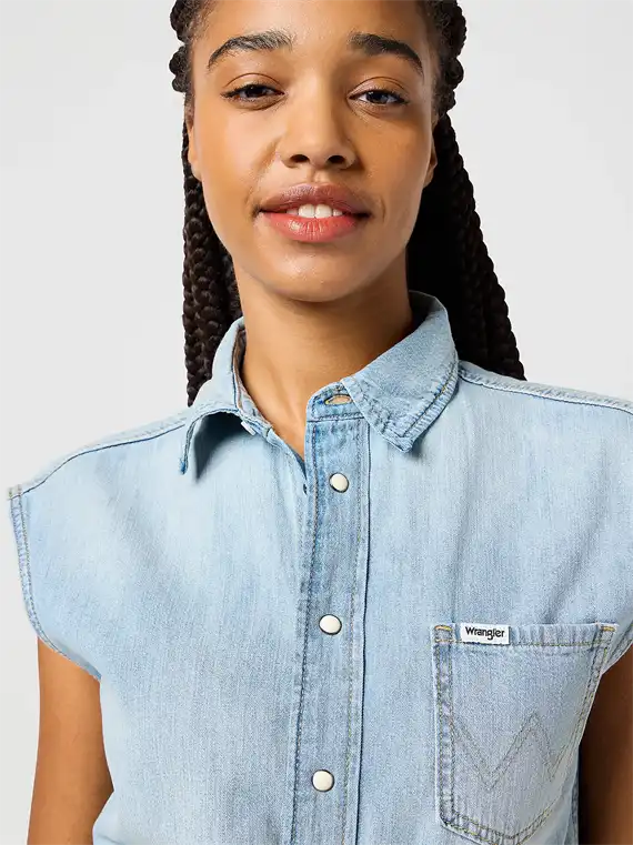 Wrangler - Buksedragt - Pale Blue Wash