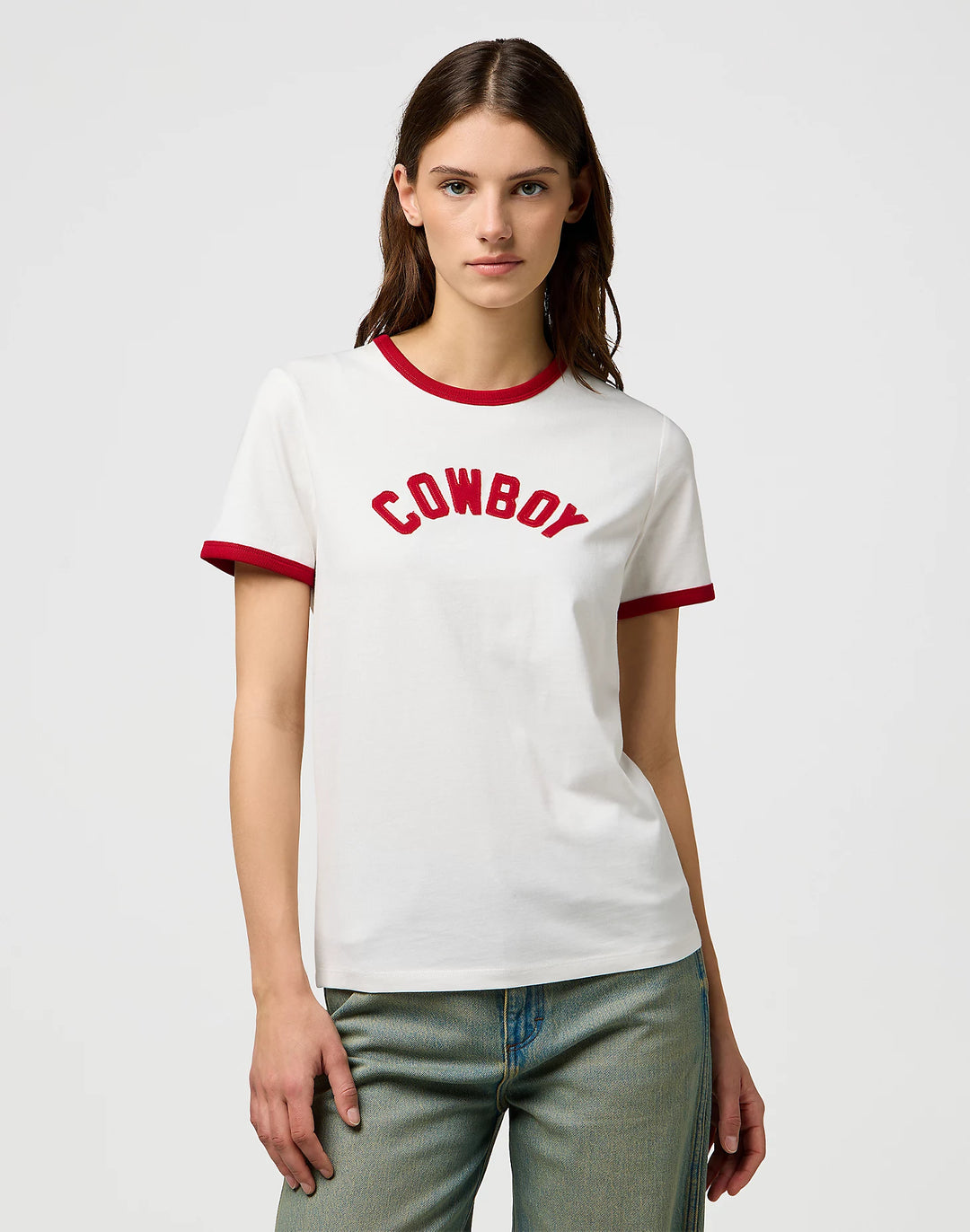 Wrangler - Ringer T-shirt - Worn White