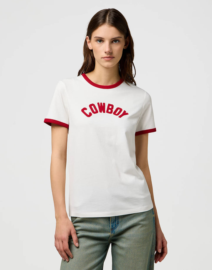 Wrangler - Ringer T-shirt - Worn White