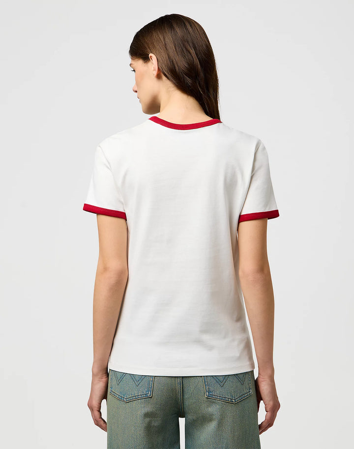 Wrangler - Ringer T-shirt - Worn White
