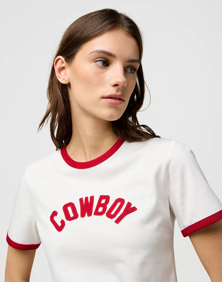 Wrangler - Ringer T-shirt - Worn White