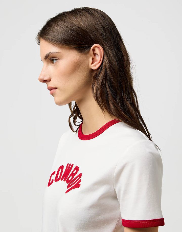 Wrangler - Ringer T-shirt - Worn White