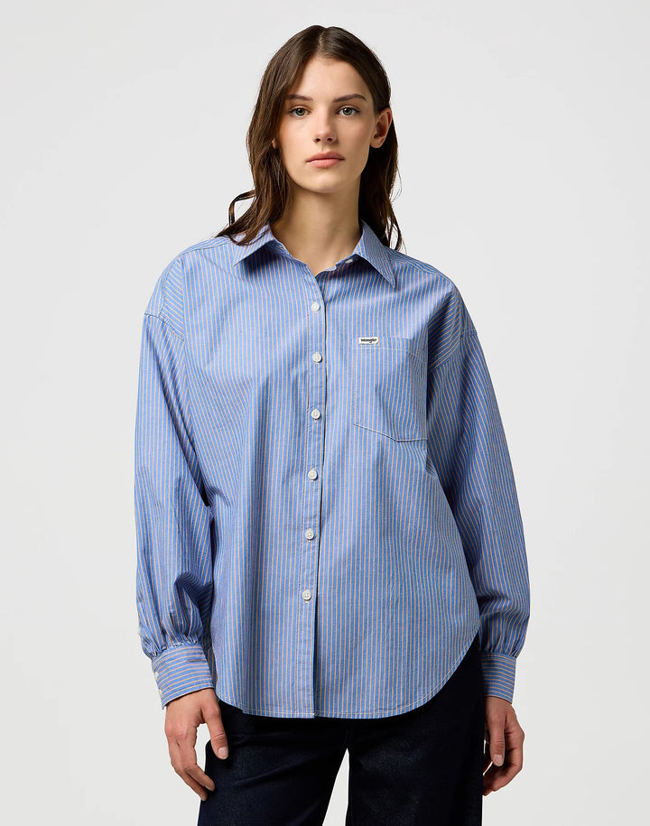 Wrangler - Cool Girl Skjorte - Dusty Blue