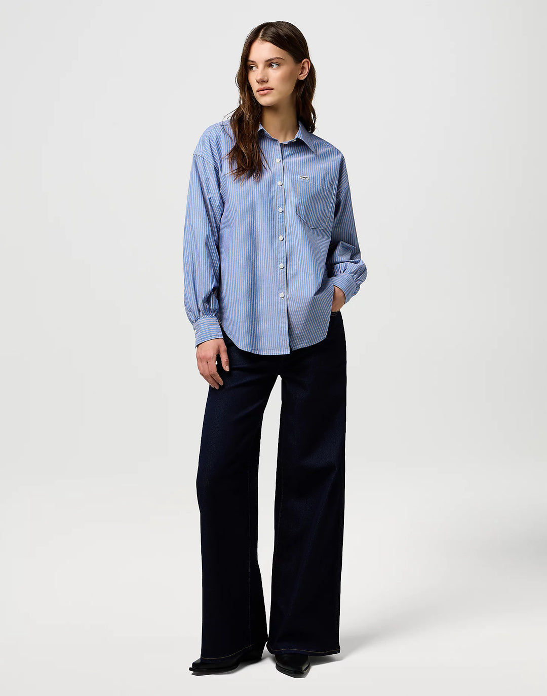 Wrangler - Cool Girl Skjorte - Dusty Blue