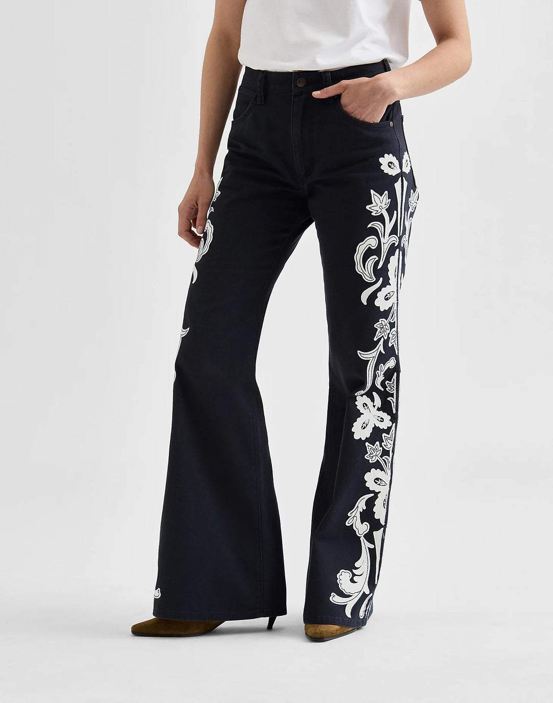 Wrangler - 70s Flare Jeans - Dark navy