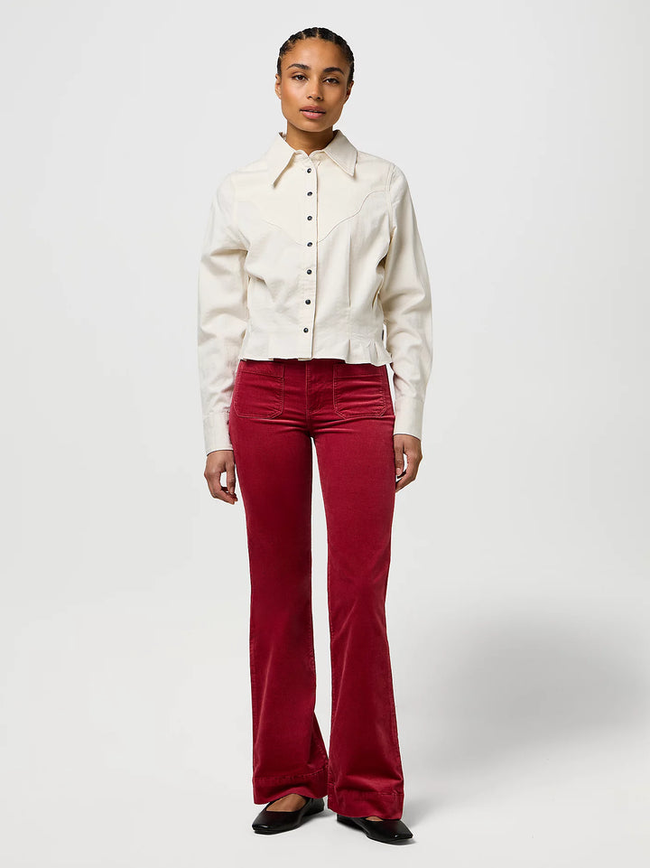 Wrangler - Flare Jeans - Earth Red
