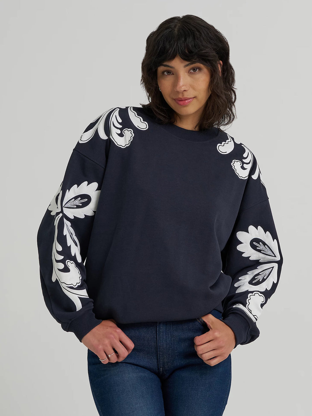 Wrangler - Applique Sweatshirt - Dark Navy