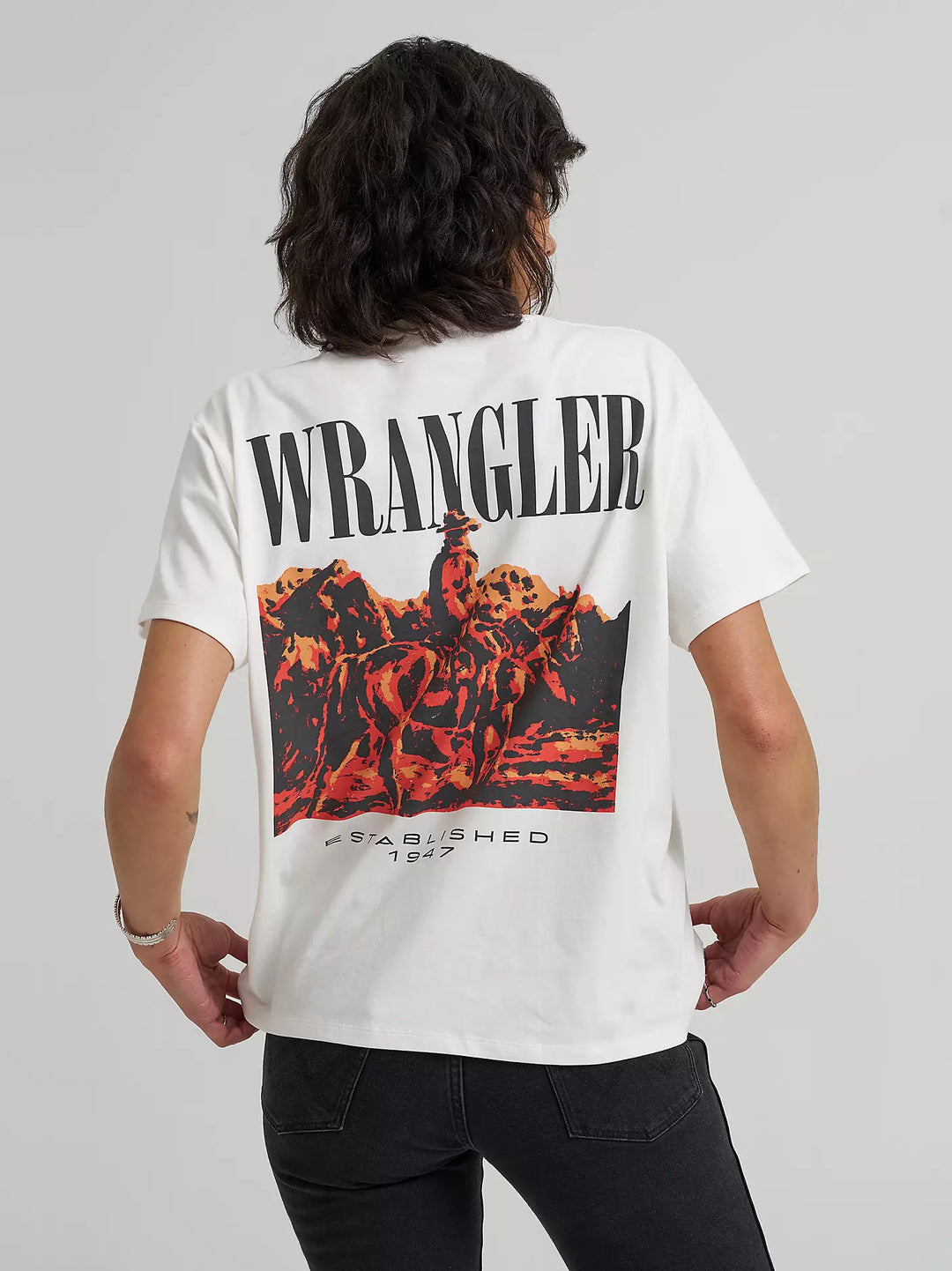 Wrangler - Graphic T-shirt - Worn White