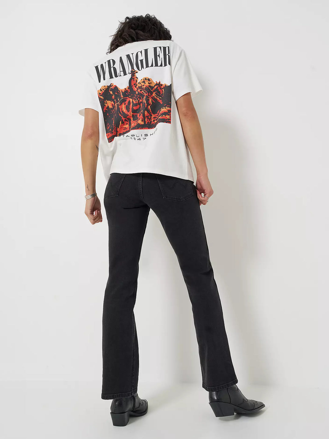 Wrangler - Graphic T-shirt - Worn White