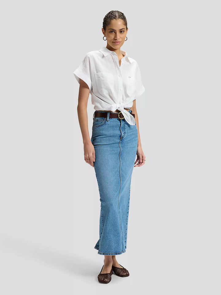 Lee - SS Loose Utility Skjorte - Bright White