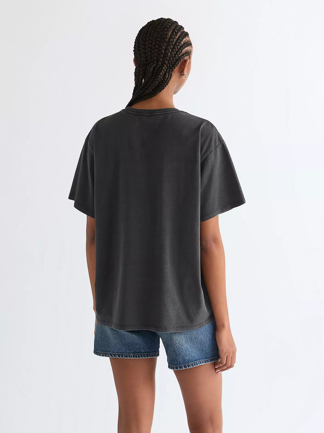 Wrangler - Girlfriend tee - Faded black