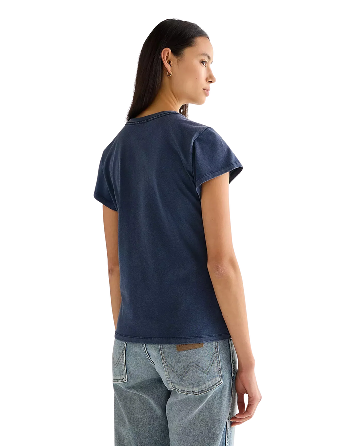 Wrangler - Shrunken band tee - Navy