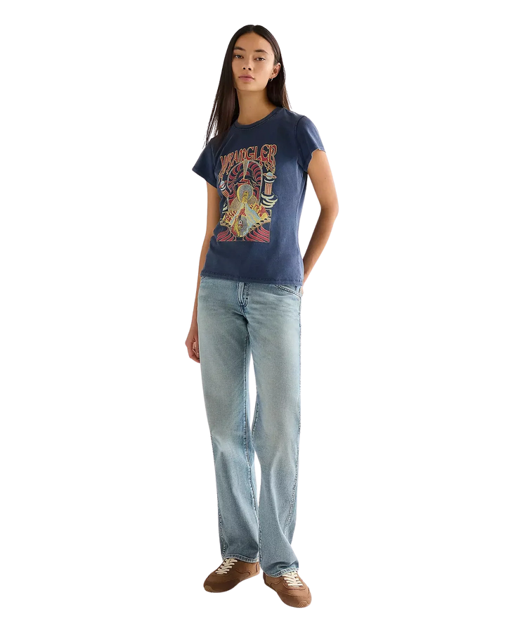 Wrangler - Shrunken band tee - Navy