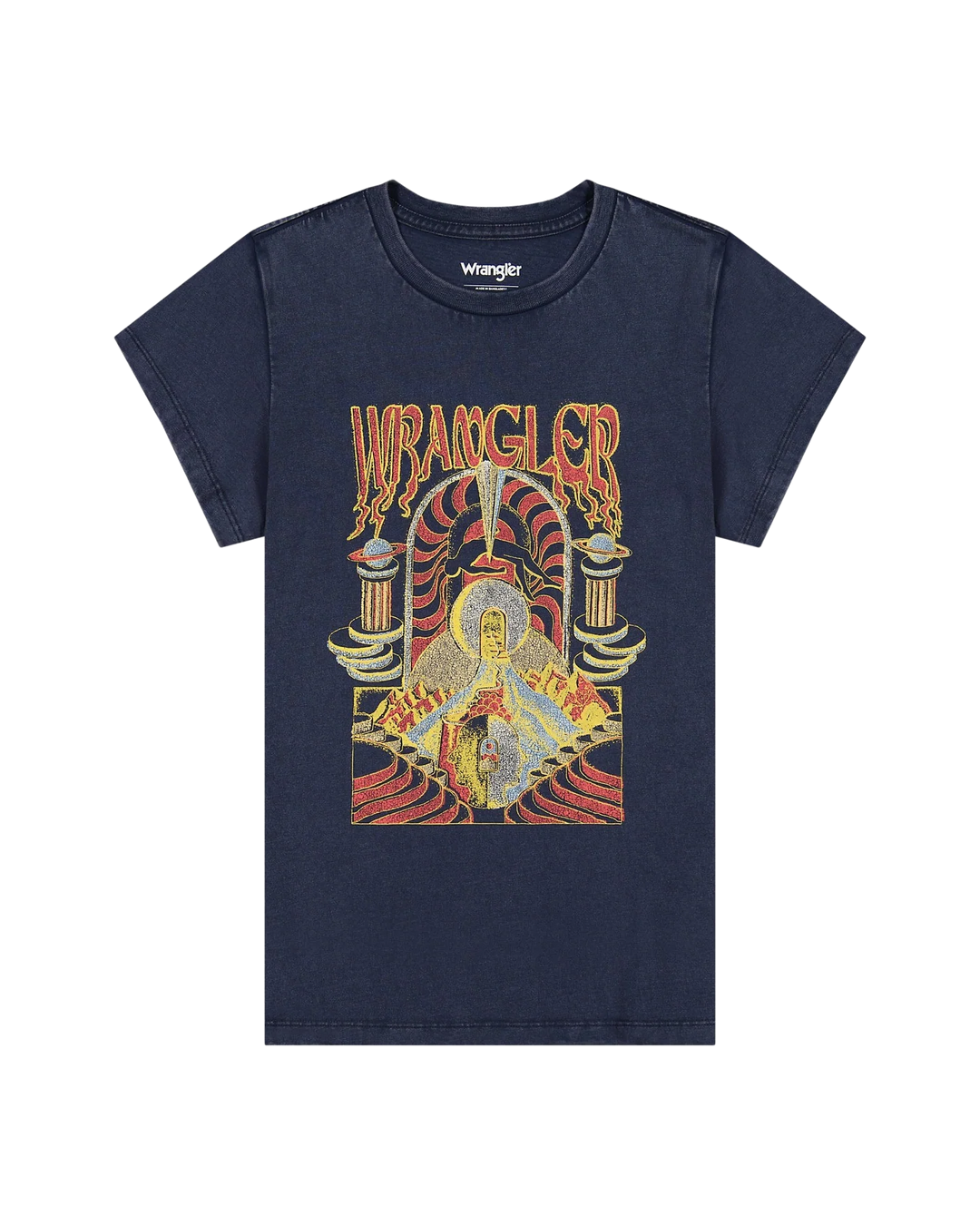 Wrangler - Shrunken band tee - Navy