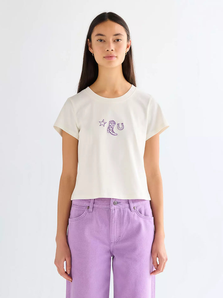 Wrangler - Baby tee - Worn white