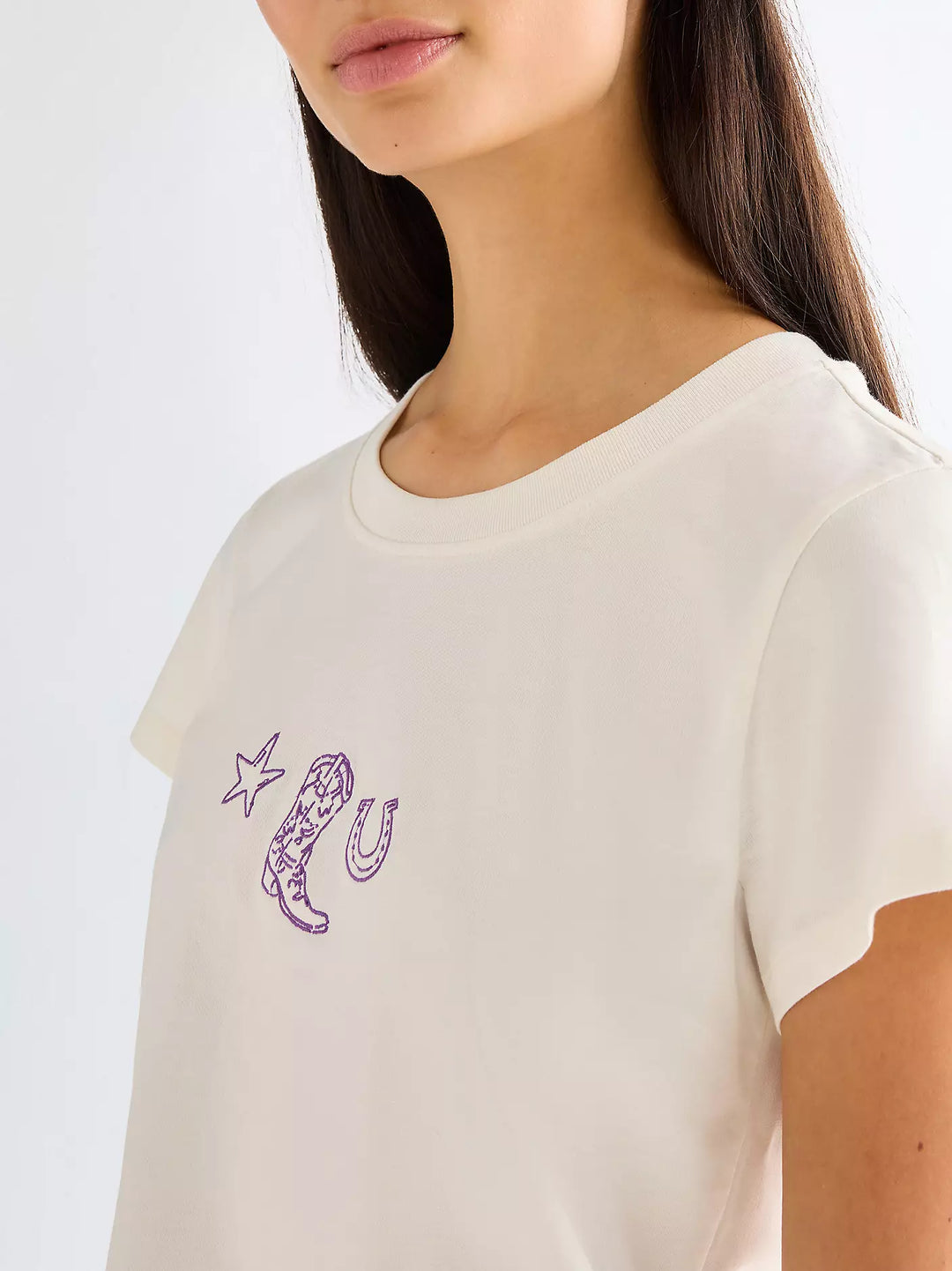 Wrangler - Baby tee - Worn white