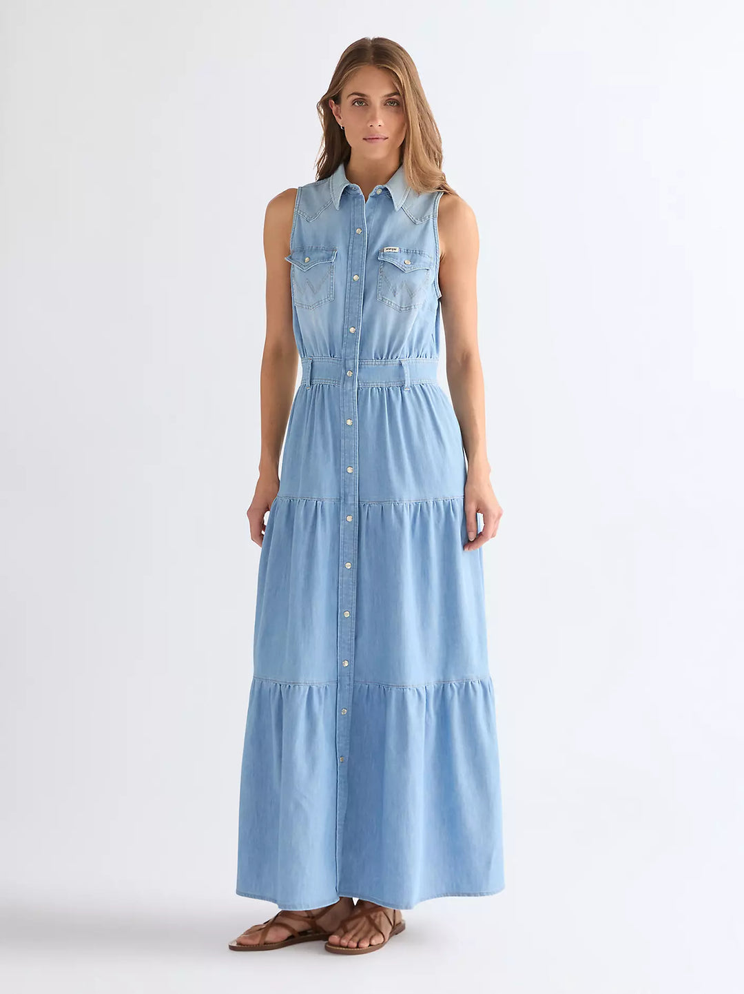 Wrangler - Tiered Maxi Kjole - Kaia