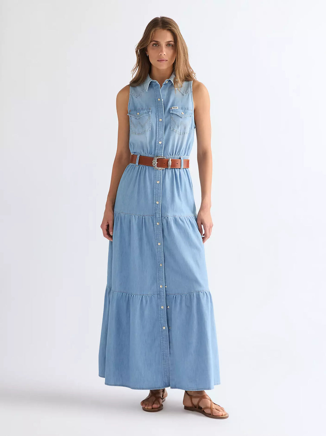 Wrangler - Tiered Maxi Kjole - Kaia