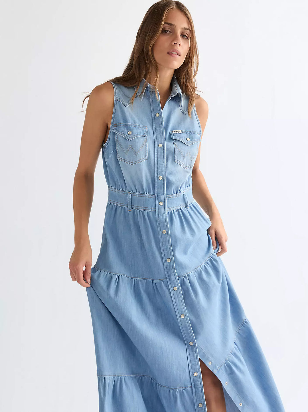 Wrangler - Tiered Maxi Kjole - Kaia