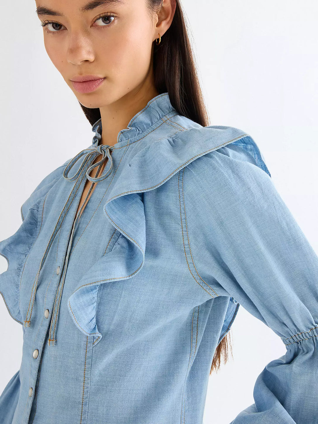 Wrangler - Romance blouse - Manor Blue