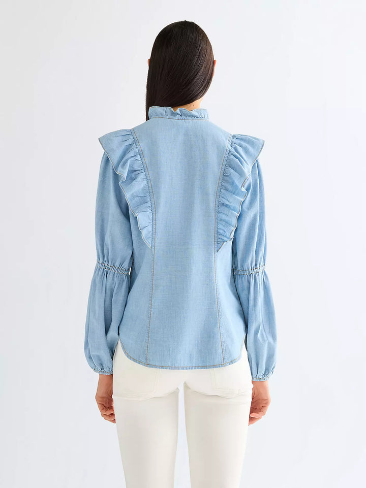 Wrangler - Romance blouse - Manor Blue