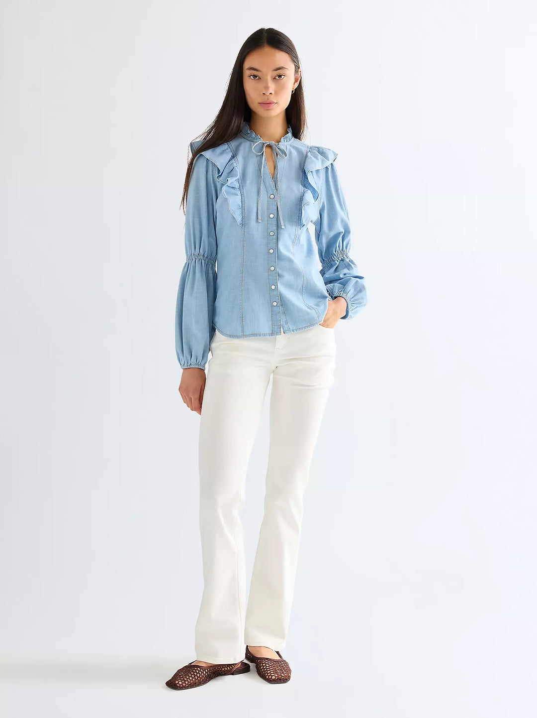 Wrangler - Romance blouse - Manor Blue