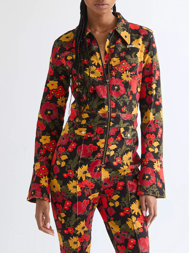 Wrangler - Retro catsuit - Antique Bloom