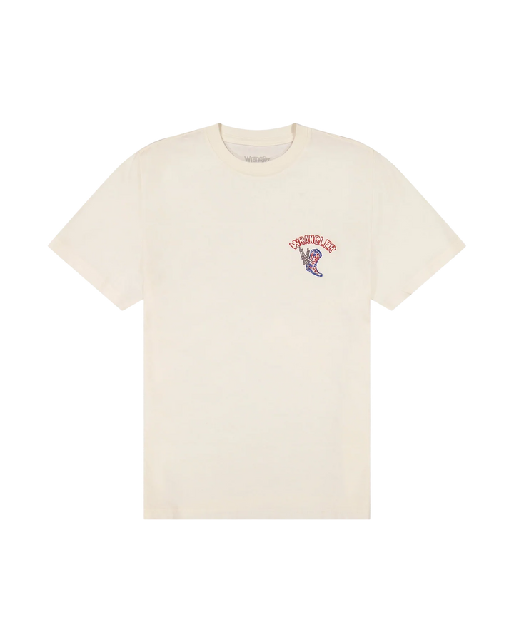 Wrangler - Sign off tee - Worn white