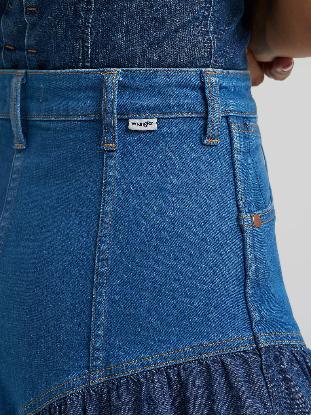 Wrangler - Basque waist skirt - Lone rider
