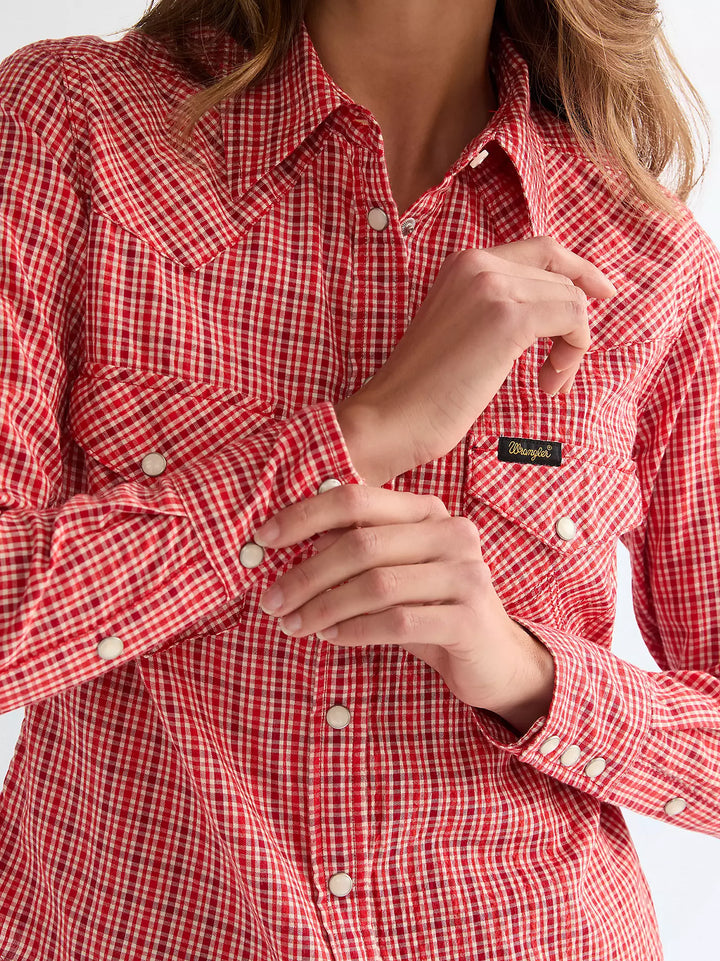 Wrangler - Western skjorte - Flame Scarle