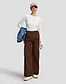 Lee - Stella Wide Leg Corduroy Bukser - Shaved Chocolate
