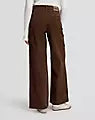 Lee - Stella Wide Leg Corduroy Bukser - Shaved Chocolate