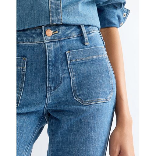 Wrangler - Flare Jeans - Indigo Rush