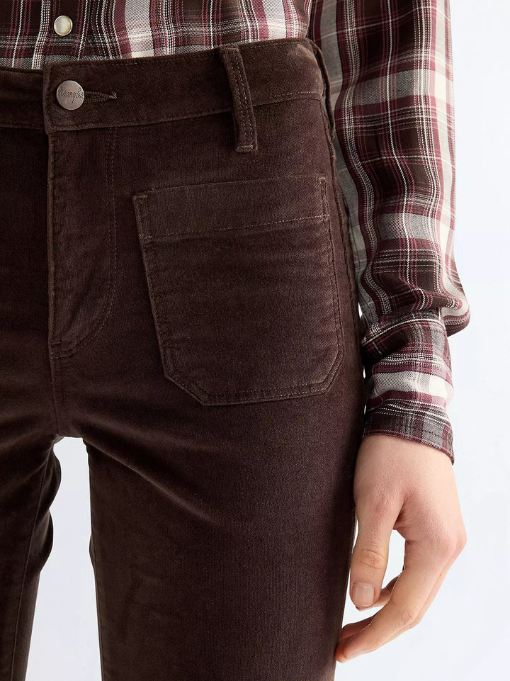 Wrangler - Flare Jeans - Chocolate Torte