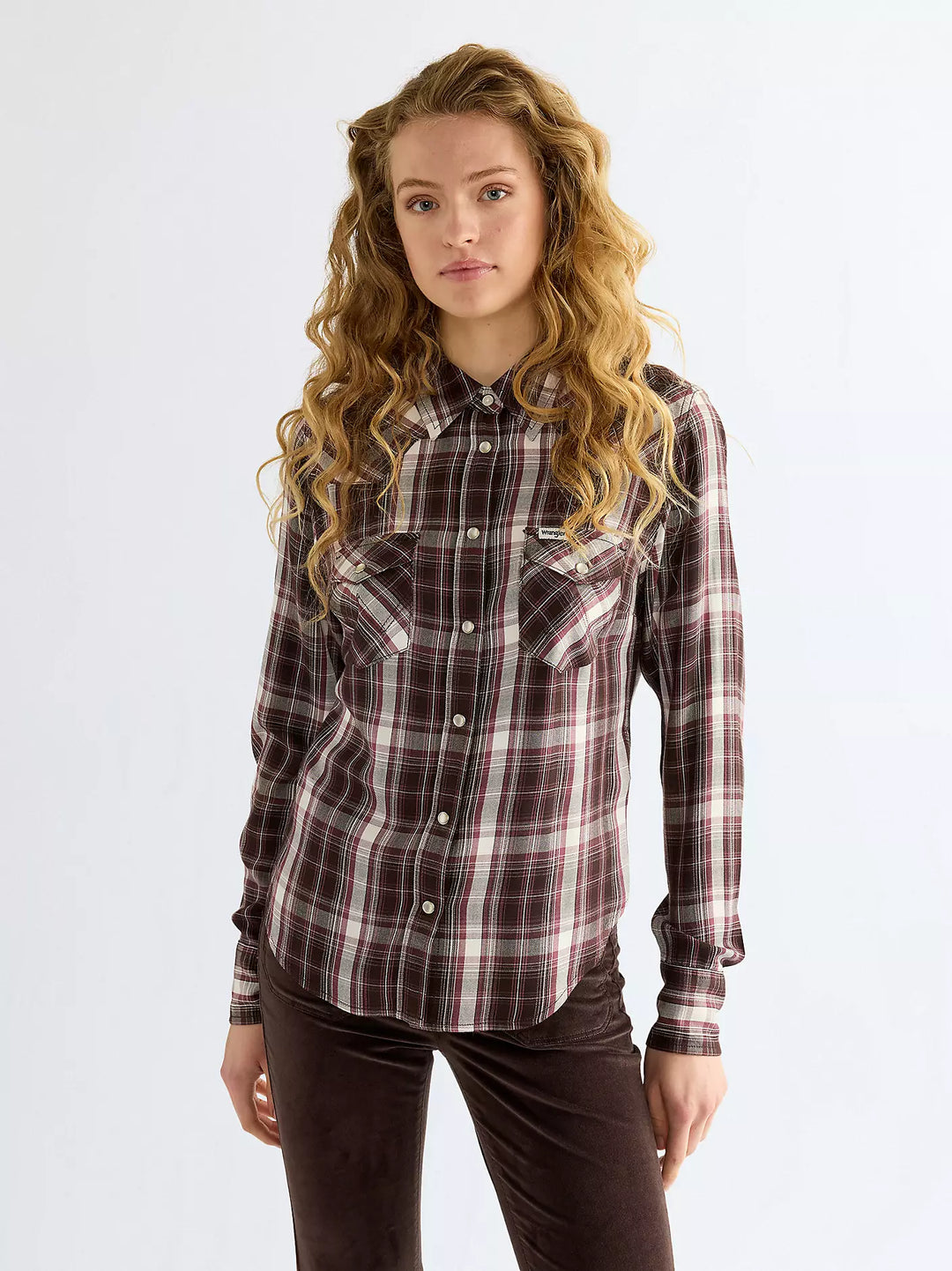 Wrangler - Western Skjorte - Chocolate Torte
