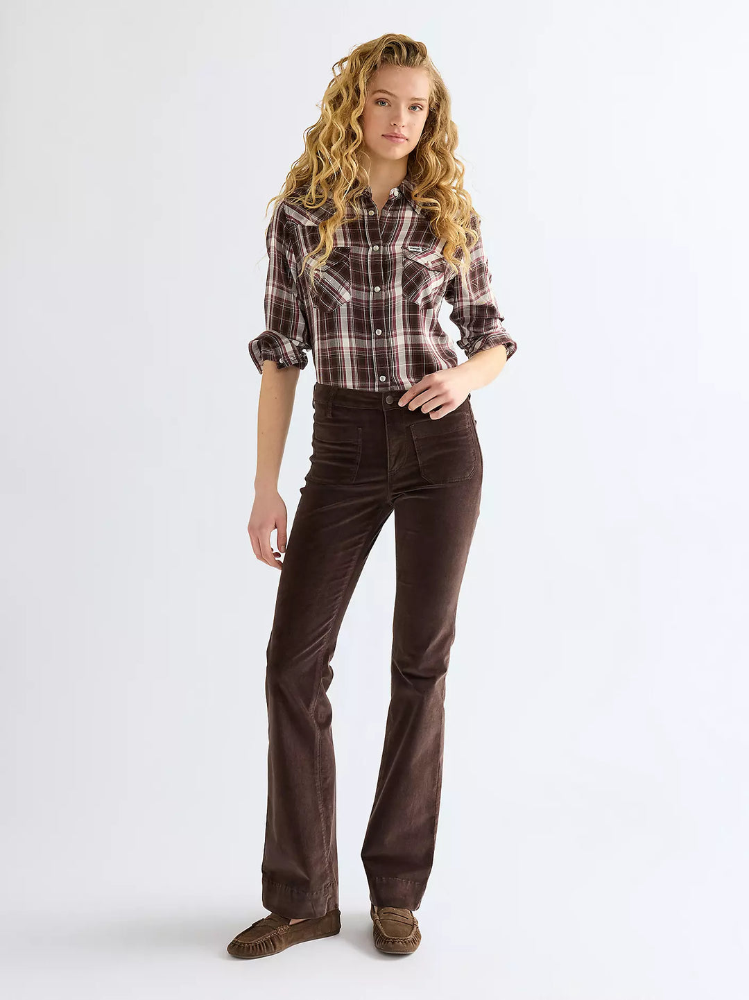 Wrangler - Western Skjorte - Chocolate Torte
