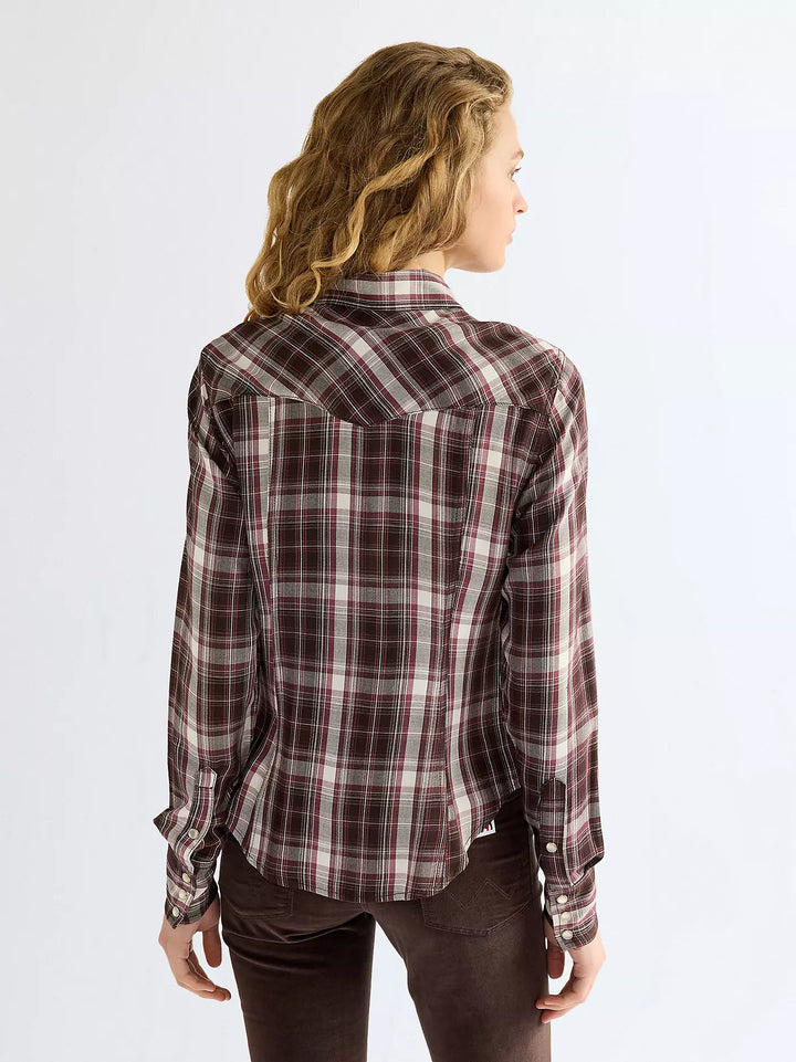 Wrangler - Western Skjorte - Chocolate Torte