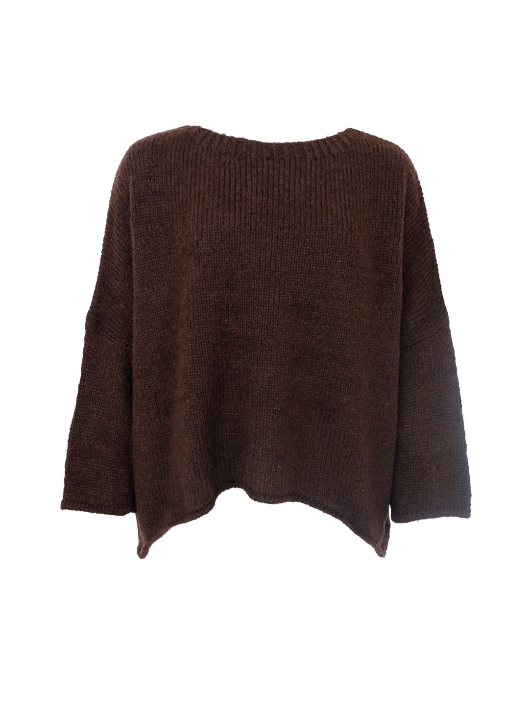 Black Colour - Alessia knit - Coffee - Onesize