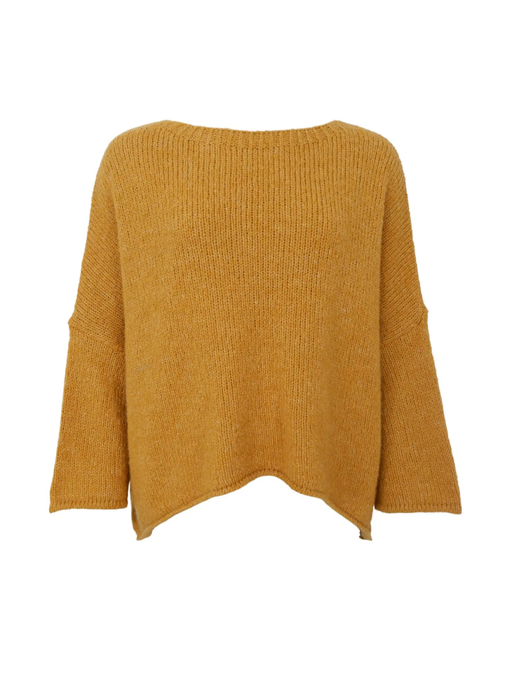 Black Colour - Alessia knit - Curry - Onesize