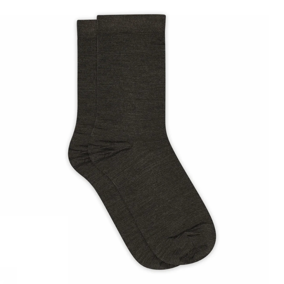 Mp Denmark - Fine Wool Strømper - Dark Brown