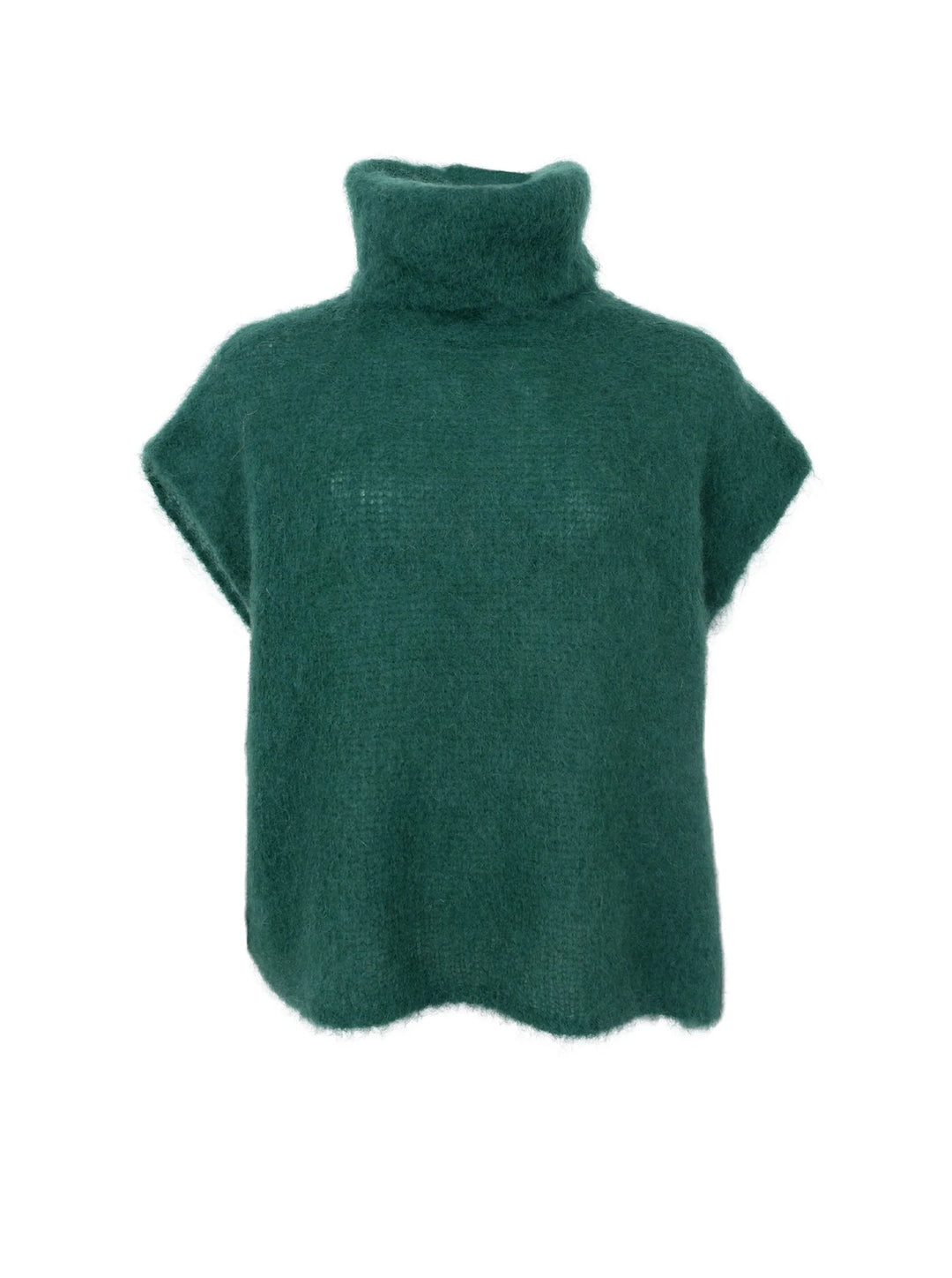 Black Colour - Bjoerk rollneck vest - Bottle