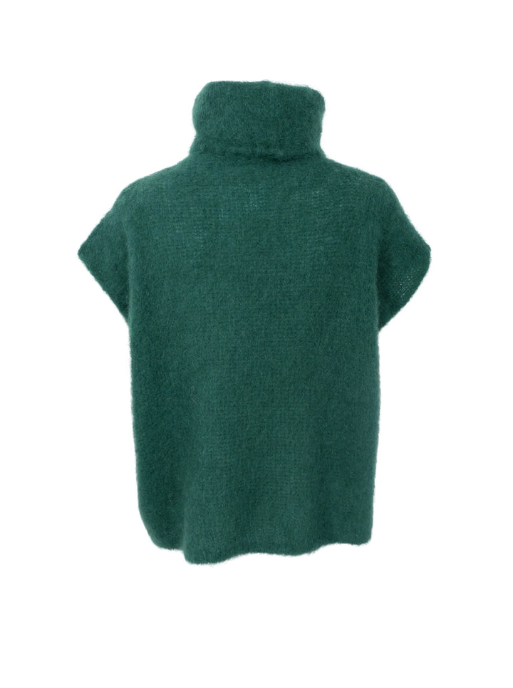 Black Colour - Bjoerk rollneck vest - Bottle