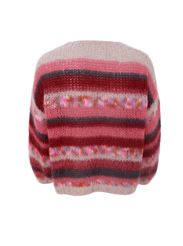 Black Colour - Fontana strik cardigan - Berry