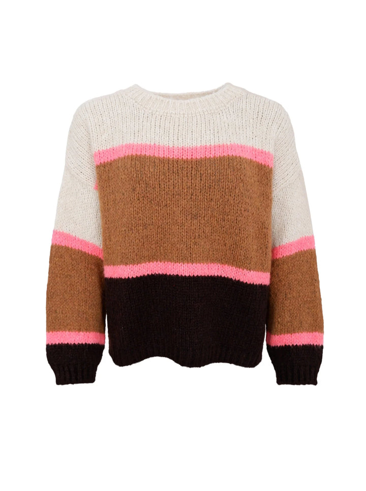 Black Colour - Hildur Strik Jumper - Camel